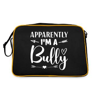 Apparemment, je suis un tyran - Sac Retro - noir/or - Dos