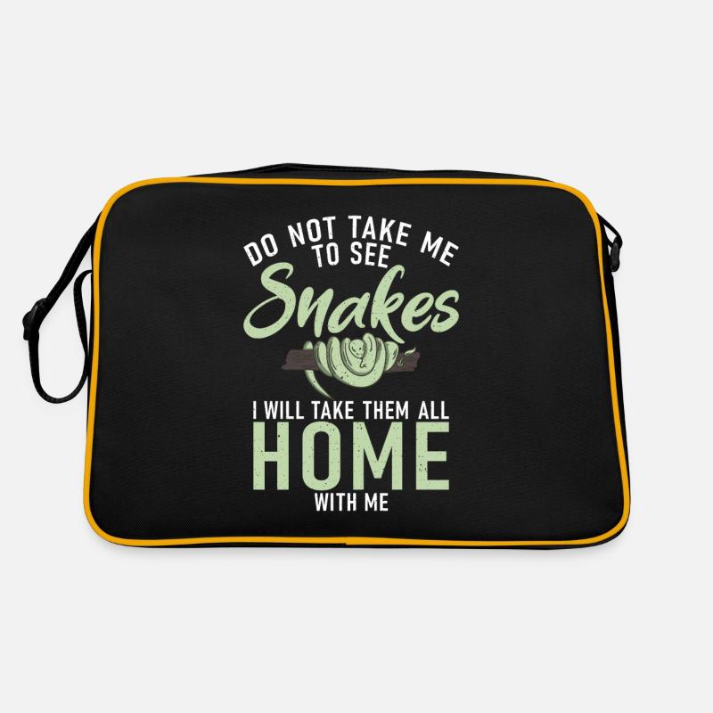Snake Gift Snake Lover Retro Bag