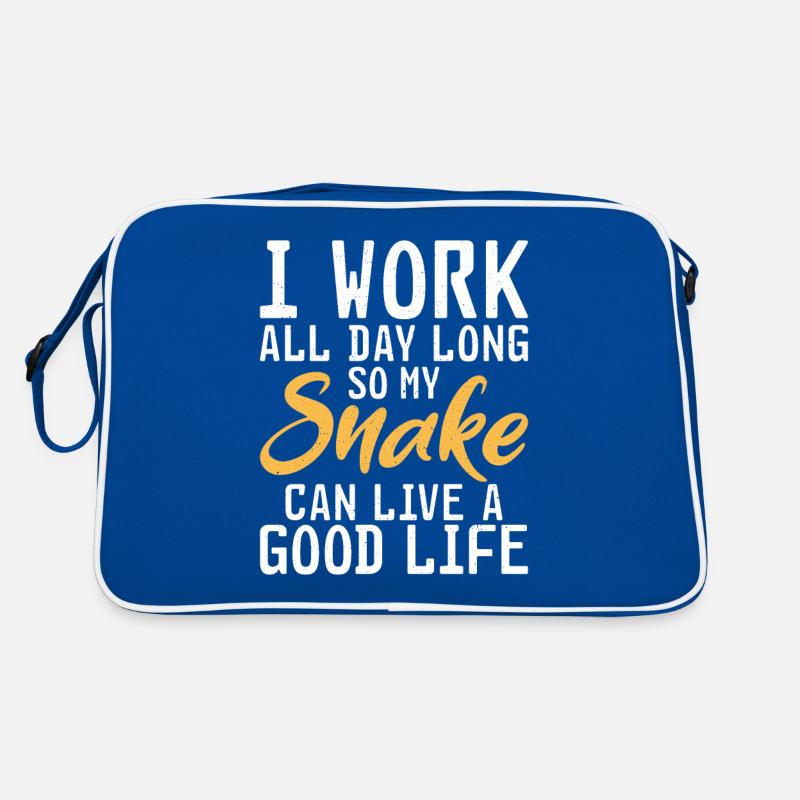 Snake Gift Snake Lover Retro Bag