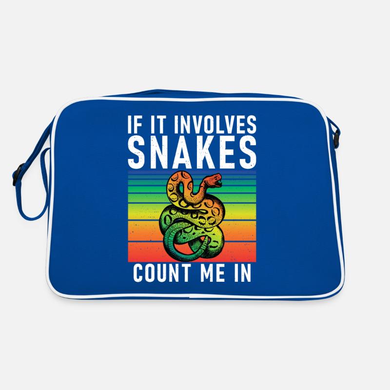 Snake Gift Snake Lover Retro Bag