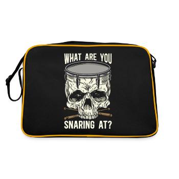 Caisse claire Qu’est-ce que tu es batteur d’instrument de collation - Sac Retro - noir/or - Dos