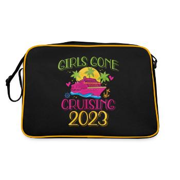 Kreuzfahrt - Retro Tasche - Schwarz/Gold - Hinten