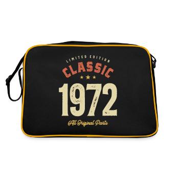 Classic 1972 - 51st Birthday Classic Born 1972 - Retro Bag - black/gold - Back