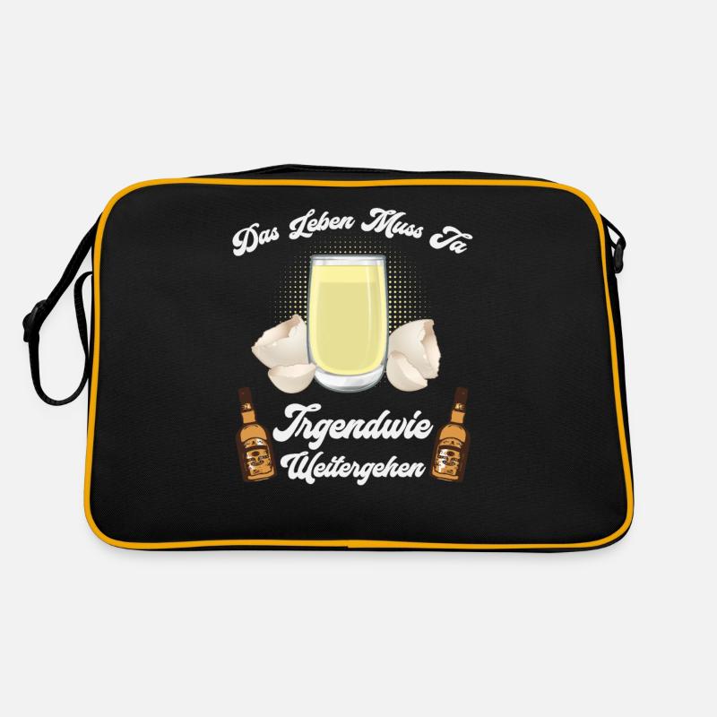 Das Leben Muss Ja Irgendwie Weitergehen Retro Tasche