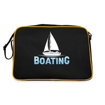 Bateau nautique Voilier Voilier Bateau Navire - Sac Retro - noir/or - Dos