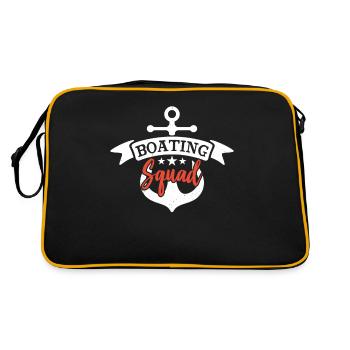 Équipe nautique Voilier Bateau Yacht Bateau - Sac Retro - noir/or - Dos