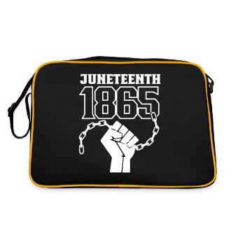 Juneteenth 1865 Afro-Américain Noir - Sac Retro - noir/or - Dos