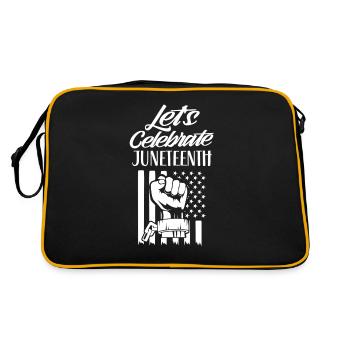 Célébrons le Juneteenth Black African American - Sac Retro - noir/or - Dos