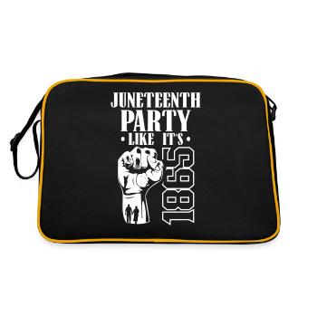 Juneteenth célèbre comme en 1865 l’Afrique noire - Sac Retro - noir/or - Dos