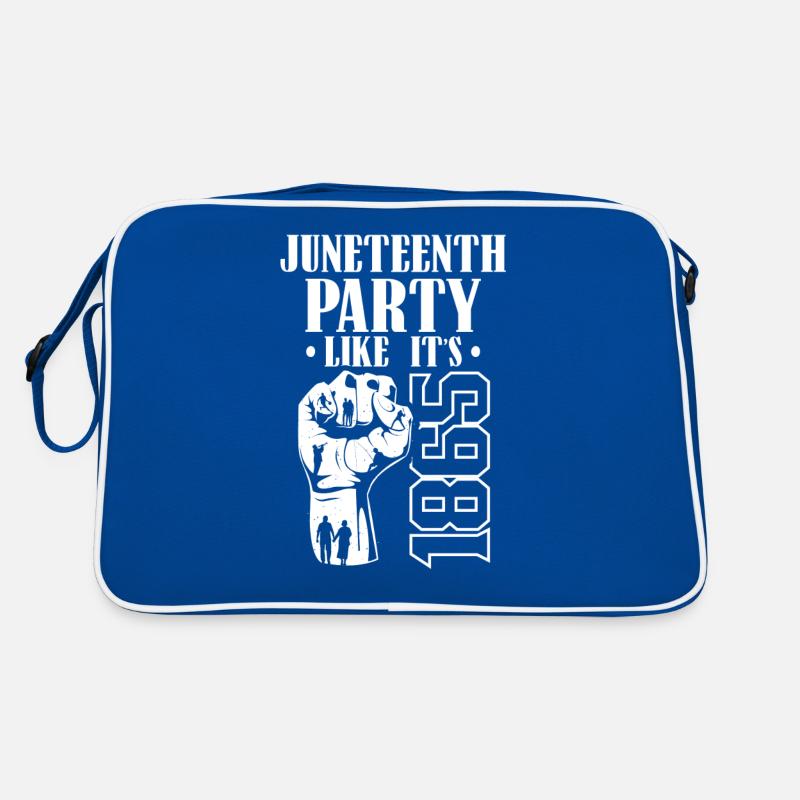 Juneteenth Feiern Wie Im Jahre 1865 Black Afrika Retro Tasche