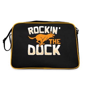 Rockin' The Dock Dock Diving Dog Jumping - Retro Bag - black/gold - Back