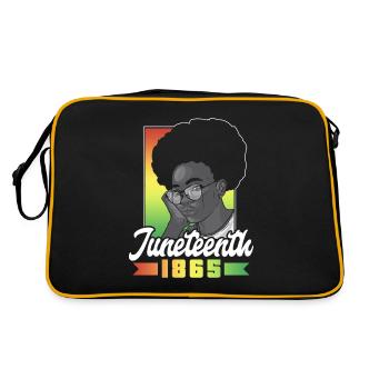 Juneteenth 1865 Afro-américain Afrique noire - Sac Retro - noir/or - Dos