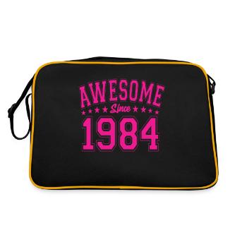 Awesome Since 1984 Birthday 1984 Vintage 1984 - Retro Bag - black/gold - Back