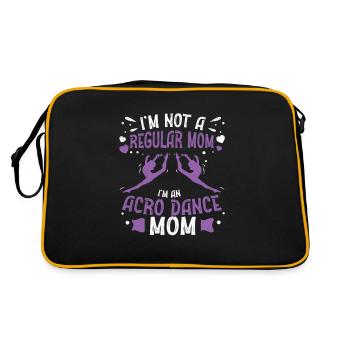 Je ne suis pas une maman normale Drôle de maman Acro Dance - Sac Retro - noir/or - Dos