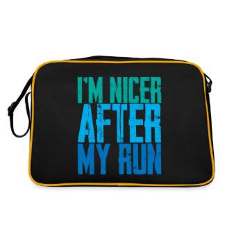 I'm Nicer After My Run 3 - Retro Bag - black/gold - Back