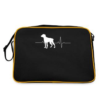 Weimaraner - Sac Retro - noir/or - Dos