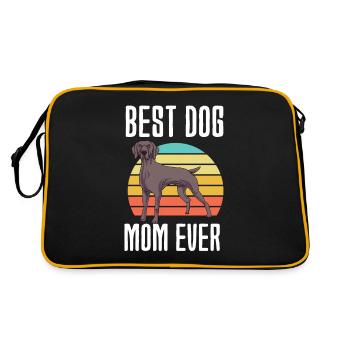 Weimaraner - Sac Retro - noir/or - Dos
