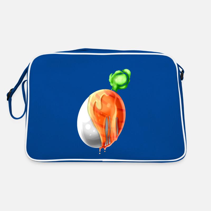 Easter Egg Painted As Carrot On Easter Retro Tasche