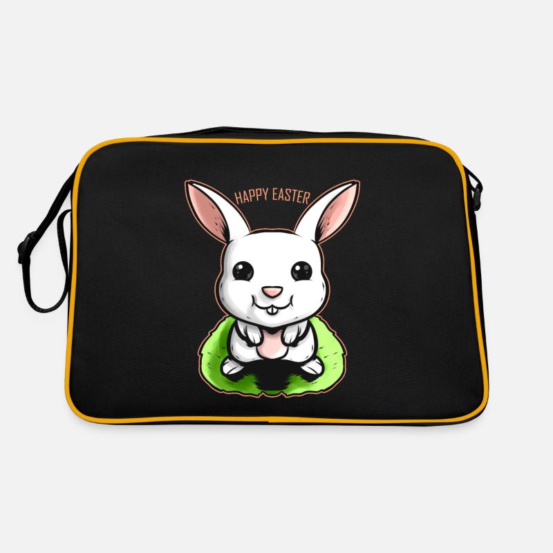 Joyeux lapin de Pâques à Pâques Sac Retro
