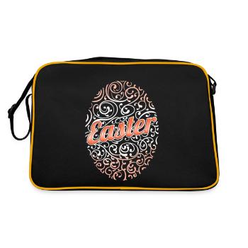 Ornaments Egg On Easter - Retro Tasche - Schwarz/Gold - Hinten