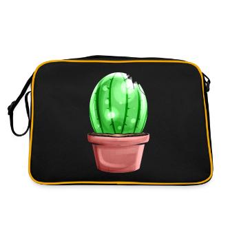 Oeuf peint ressemblant à une décoration de cactus pour - Sac Retro - noir/or - Dos