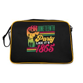 Juneteenth célèbre comme en 1865 Africa Black - Sac Retro - noir/or - Dos