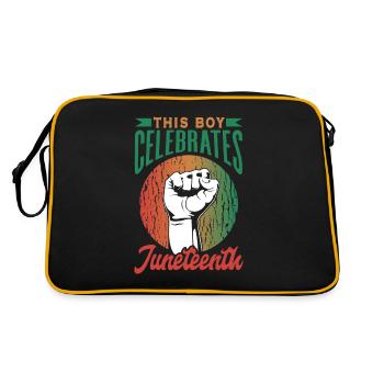 Ce garçon célèbre le Juneteenth 1865 Black - Sac Retro - noir/or - Dos
