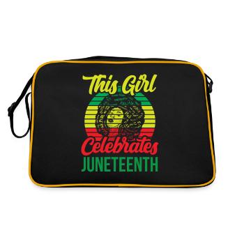 Cette fille célèbre le Juneteenth 1865 Black - Sac Retro - noir/or - Dos