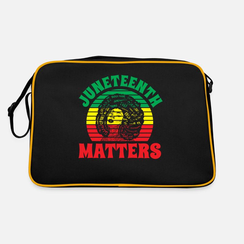 Juneteenth Matters 1865 Afro-Américain Noir Sac Retro