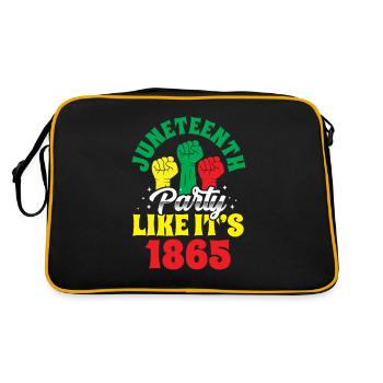 Juneteenth célèbre comme en 1865 l’Afrique noire - Sac Retro - noir/or - Dos