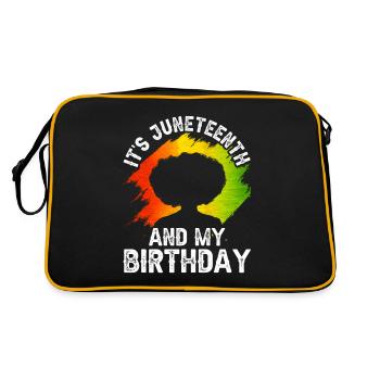 C’est Juneteenth et mon anniversaire 1865 Black - Sac Retro - noir/or - Dos