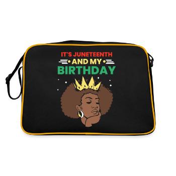 C’est Juneteenth et mon anniversaire 1865 Black - Sac Retro - noir/or - Dos