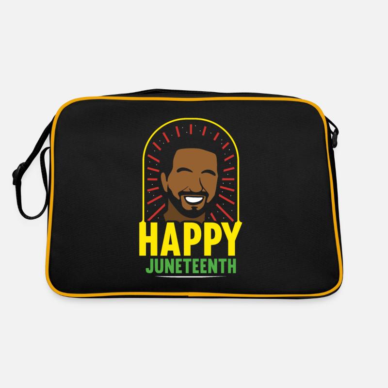 Fröhlicher Juneteenth Black African American 1865 Retro Tasche