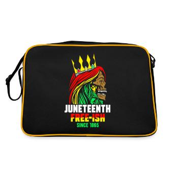 Juneteenth Free Ish depuis 1865 Afrique noire - Sac Retro - noir/or - Dos