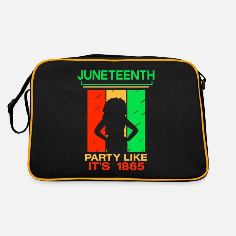Juneteenth Feiern Wie Im Jahre 1865 Afrika Black Retro Tasche