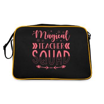 Teacher squad - Retro Bag - black/gold - Back