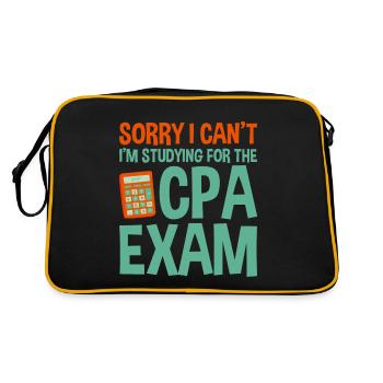 Sorry I Can't, I'm Studying For The Cpa Exam 2 - Retro Bag - black/gold - Back