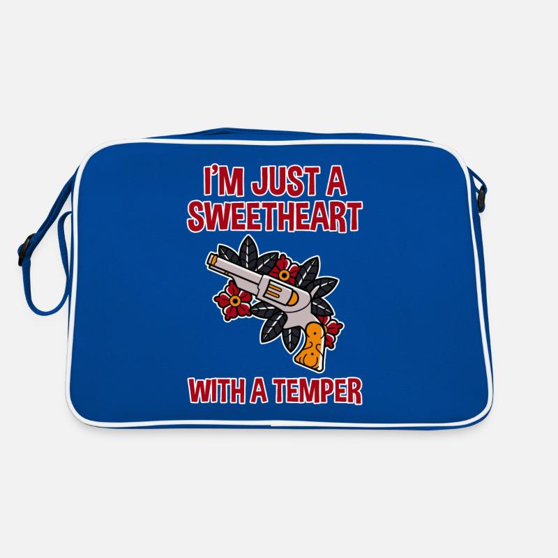 I'm Just A Sweetheart With A Temper 4 Retro Bag
