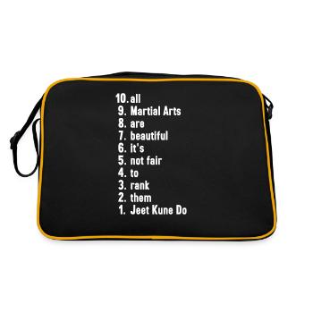 Jeet Kune Do Cadeau d’arts martiaux - Sac Retro - noir/or - Dos