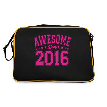 Awesome Since 2016 Birthday 2016 Vintage 2016 - Retro Bag - black/gold - Back