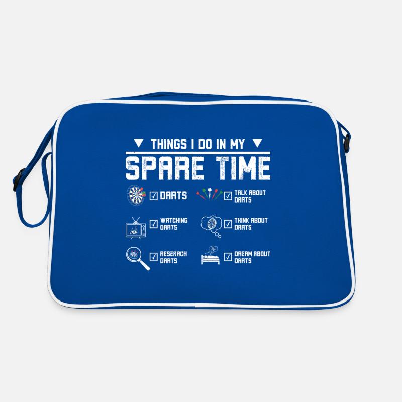Things I do in my spare time playing darts Retro Bag