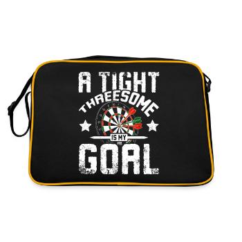 A close threesome is my goal - Retro Bag - black/gold - Back