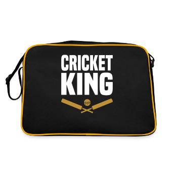 Sport des joueurs de cricket - Sac Retro - noir/or - Dos