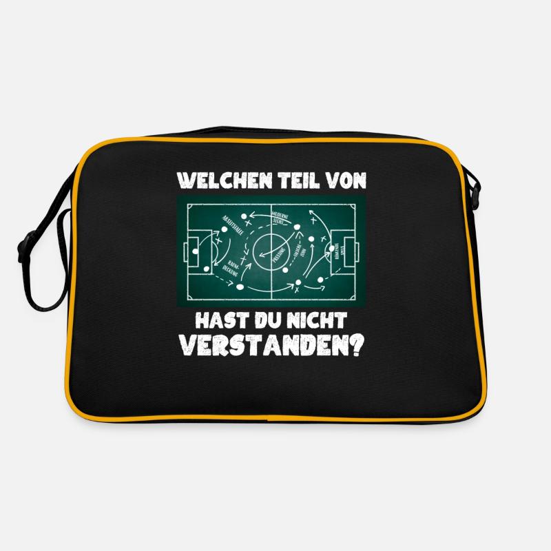Fußball Trainer Geschenk Team Mannschaft Sportler Retro Tasche