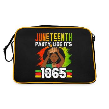 Juneteenth célèbre comme en 1865 Africa Black - Sac Retro - noir/or - Dos