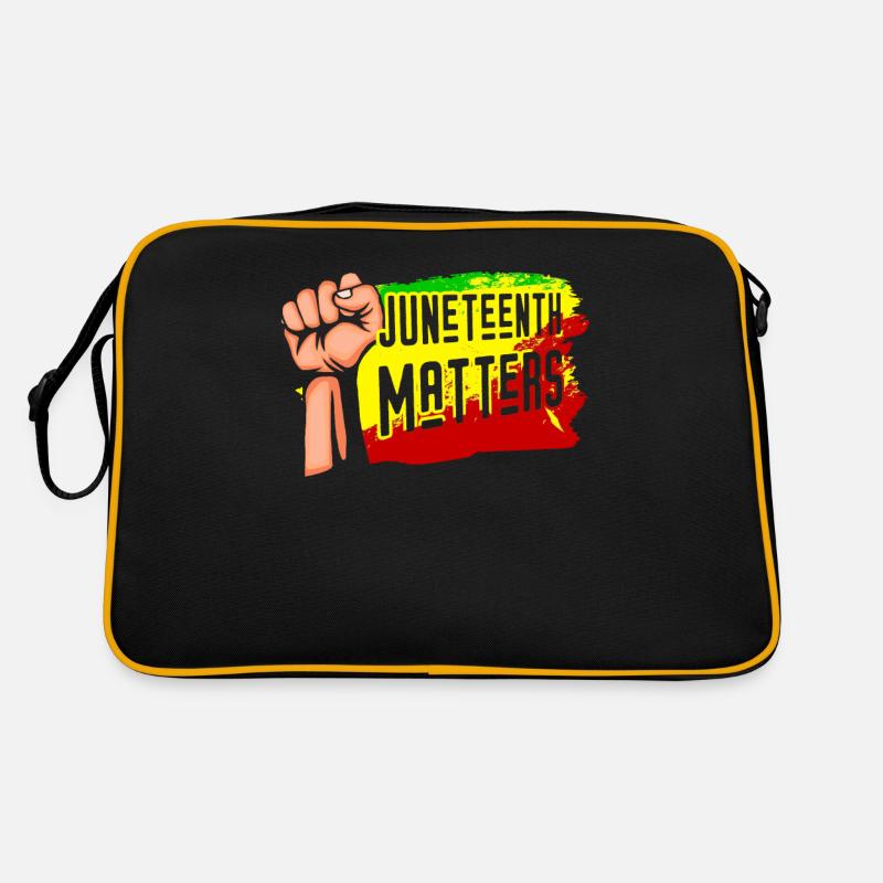 Juneteenth Matters African American 1865 Black Retro Tasche