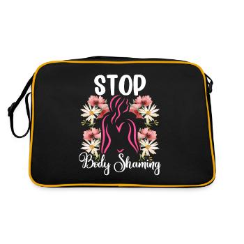 Plus de bodyshaming Bodyshaming agaçant - Sac Retro - noir/or - Dos
