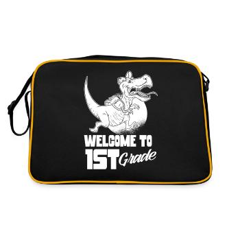 Welcome to the 1st class first class school start - Retro Bag - black/gold - Back