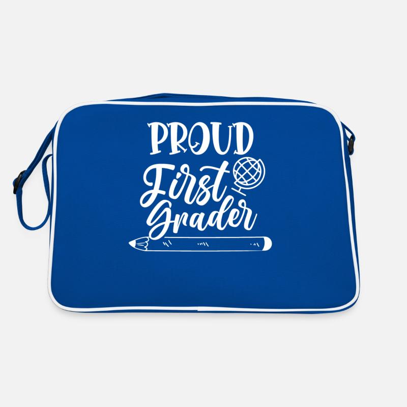 Proud First Grader First Class Enrollment Retro Bag