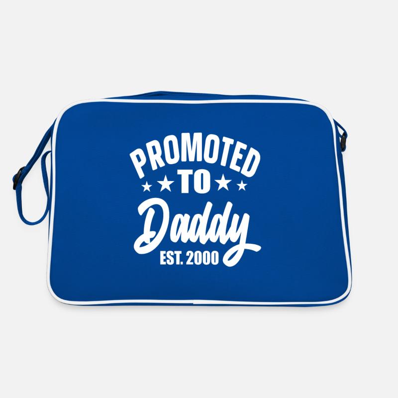 Promoted To Daddy Est 2000 Retro Tasche